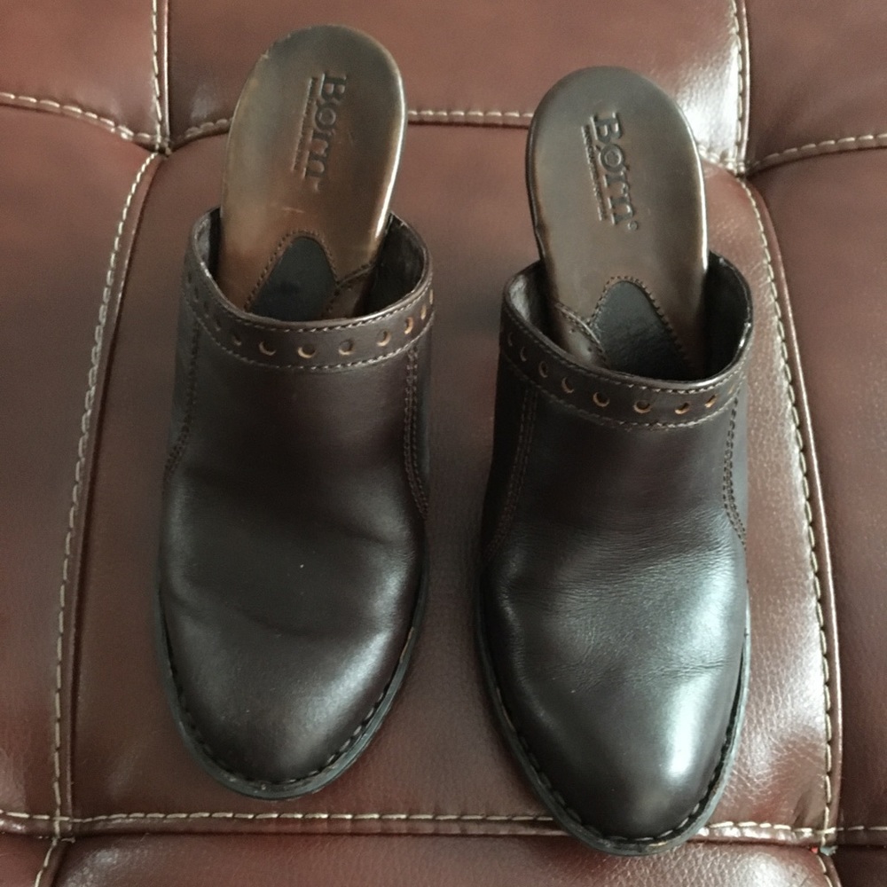Born leather clogs